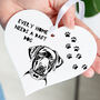 Personalised Labrador Dog Heart Hanging Decoration, thumbnail 2 of 2