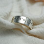 Personalised Sterling Silver Engraved Band Ring, thumbnail 7 of 11