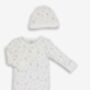 Newborn Baby Girl Gift Set | Unicorn Sleepsuit And Hat, thumbnail 2 of 7