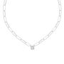 Brilliant Cut Round Diamond Paperclip Necklace, thumbnail 2 of 3