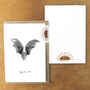 Dusky Leaf Nosed Bat A6 Greetings Card, thumbnail 3 of 8