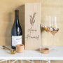Personalised Birth Flower Wine Box Birthday Gift For Mum Her, thumbnail 6 of 11