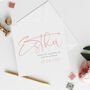 Personalised Modern Thank You Maid Of Honour Card|Rose, thumbnail 1 of 3