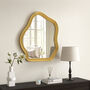 70x80 Cm Wall Mirror Vintage Gold Accent Mirror, thumbnail 7 of 11