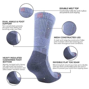 Personalised Men's Merino Wool Walking Hiking Socks, 3 of 9