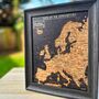 Mini Travel Gift Set Europe Map With Push In Pins And Scrapbook, thumbnail 3 of 8