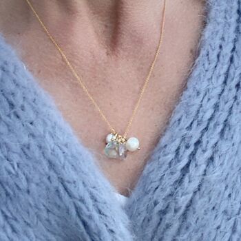 Gemstone Charm Necklace, 3 of 11