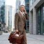 Genuine Leather Briefcase With Zip Pockets, thumbnail 2 of 12