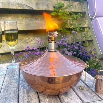 Garden Oil Lamp Choose Copper Or Silver, 2 of 7