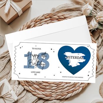 Personalised 18th Birthday Scratch Card, Surprise Gift Reveal, 8 of 9