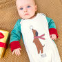 Personalised Jolly Dogs Christmas Sleepsuit, thumbnail 1 of 6