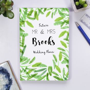 Personalised Mr And Mrs To Be Engagement Notebook Gift, 12 of 12