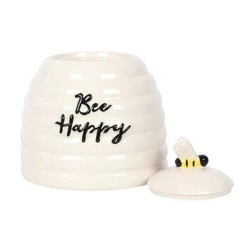 Bee Happy Ceramic Storage Jar, 2 of 3