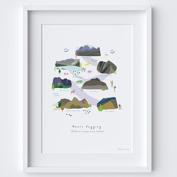 Munro Bagging Art Print Hiking Challenge, 2 of 3