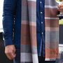 Men's Personalised Cashmere And Wool Plaid Scarf, thumbnail 3 of 12