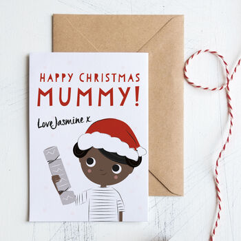 Customised Mummy Christmas Card, 5 of 6