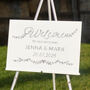 Personalised Wedding Landscape Welcome Sign, thumbnail 1 of 3