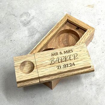 Personalised Wooden Ring Boxes, 7 of 11