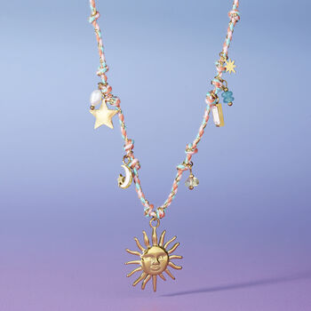Sunset Club Multi Charm Necklace, 3 of 12