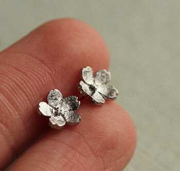 Forget Me Not Flower Stud Earrings, 4 of 6