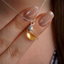 Citrine November Birthstone Necklace, thumbnail 4 of 11