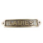 Custom Brass Plaque Ladies Wall Sign, thumbnail 5 of 12