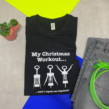 Christmas Workout T Shirt, 5 of 9