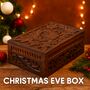 Gift For Mum; Oak Leaf Wooden Christmas Eve Box, thumbnail 1 of 10