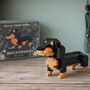 Just Paws 'Build Your Own Dachshund Brick Kit' | In Gift Box Craft | Hobby, thumbnail 1 of 7