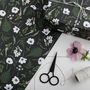 Botanical Gift Wrap 'Wild Meadow' Black, thumbnail 3 of 4