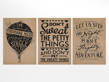 Typography Quote Postcards, 2 of 5