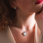 Cora Opal Heart Necklace, thumbnail 8 of 9