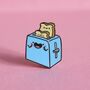 Toaster Enamel Pin | Cute Pin Badges, thumbnail 4 of 5