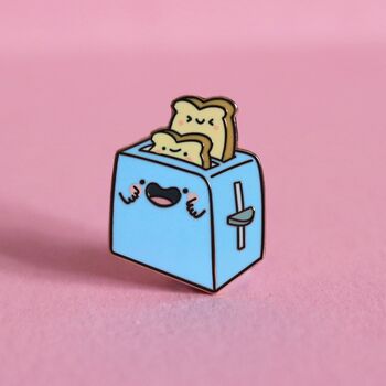 Toaster Enamel Pin | Cute Pin Badges, 4 of 5