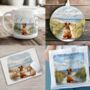 Personalised Norfolk Terrier Dog Beach Walk Collection, thumbnail 1 of 8
