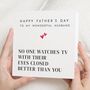 Funny Personalised Fathers Day Card For Husband, thumbnail 1 of 7