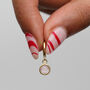 18ct Gold Plated Or Silver Semi Precious Hoop Earrings, thumbnail 5 of 9