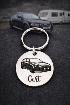 Custom Motorbike Photo Keyring, 2 of 2