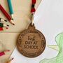 Personalised First Day Of School Medal Gift, thumbnail 2 of 3
