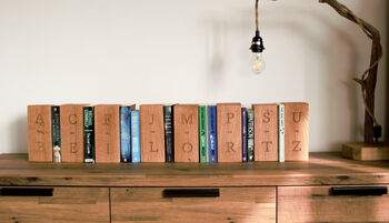 Solid Oak Personalised Bookend, 6 of 10