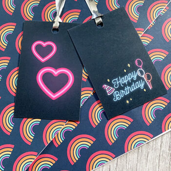 Rainbow Giftwrap And Tags Set, 3 of 3
