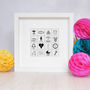 Personalised Illustrated New Baby Tile Frame, thumbnail 1 of 3
