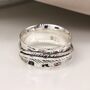Personalised Sterling Silver Feather Spinning Ring, thumbnail 2 of 11