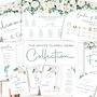 Wedding Thank You Cards White And Dark Green Florals, thumbnail 5 of 6