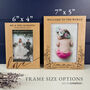 Personalised Couples Picture Frame Honeymoon Keepsake, thumbnail 3 of 10