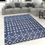 Navy And White Berber Rug The Anna, thumbnail 1 of 5