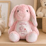 Personalised First Day Nursery Bunny Plush, thumbnail 1 of 3