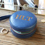 Personalised Initials Mini Round Travel Jewellery Case, thumbnail 3 of 9