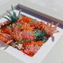 Orange Embroidered Coral Reef, thumbnail 3 of 12