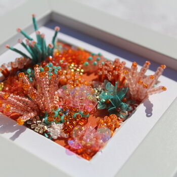 Orange Embroidered Coral Reef, 3 of 12